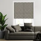 Chevron Chic Charcoal Roller Blinds