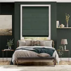 Paleo Linen Teal Twilight Roman Blind