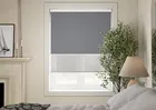 Rimini (blackout) Storm Cloud & Optima Dawn - Double Roller Blind