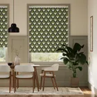 Twist2go Tulip Trellis Olive Roller Blind