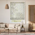 William Morris Fruit Voile Primrose Roman Blind
