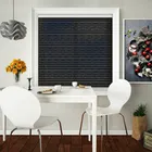 Metal Sheer Black Cordless Honeycomb Pleated Blind