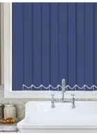 Luxe Imperial Blue Waterproof 89mm Vertical Blind
