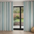 Laura Ashley Lille Stripe Seaspray Wave Curtain Blinds Uk