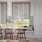 Pewter & Mist Faux Wood Blind - 50mm Slat