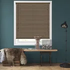 50mm Walnut Wooden Blinds