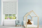 Sophie Allport Zebra Soft Grey Blue - Designer Roller Blind