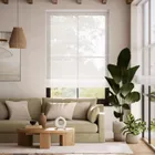 Liana Voile Frost Roman Blind
