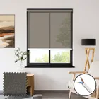 Lucid Graphite 230vac Electric Voile Roller Blinds