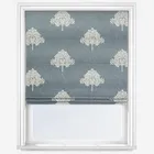 William Morris At Home Marigold Tree Embroidery Woad Roman Blind