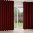 Cyrus Crimson Wave Curtain Blinds Uk