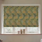 William Morris Chrysanthemum Made To Measure Roman Blind Ochre