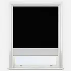 Aqualuxe Black & Grey Double Roller Blind