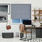 Luxe Blue Haze Cordless Roller Blind