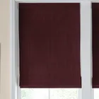 Laura Ashley Swanson Made To Measure Roman Blind Dark Cranberry