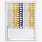 Orla Kiely Trio Stem Ochre Multi Roman Blind