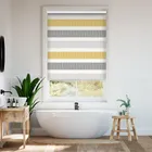 Cardigan Stripe Flax Grey Roller Blind