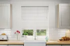 Nordic White Oak Wood Effect - 50mm Slat Faux Wooden Blind