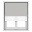 Bella Grey Whisper Double Roller Blind Blinds Uk