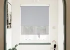 Rimini (blackout) Grey & Optima Dawn - Double Roller Blind