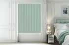 Alpha Blackout Turquoise - Fire Retardant & Moisture Resistant Blackout Vertical Blind