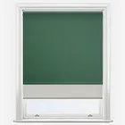 Optima Blackout Hunter Green & Natural Double Roller Blind