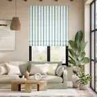 Valley Stripe Sea Shore Roman Blind