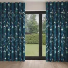 Sara Miller Heron Teal Wave Curtain Blinds Uk