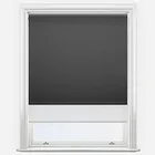 Spectrum Blackout Anthracite & White Double Roller Blind