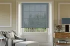 Glow Blue - Textured Sheer Voile Roller Blind