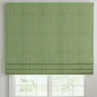 Ante Decor Burgess Printed Cotton Stripe Made To Measure Roman Blind Green