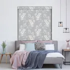 Camelia Grey Blackout Roller Blind - No Drill Installation