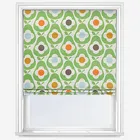 Orla Kiely Pear Green Multi Roman Blind