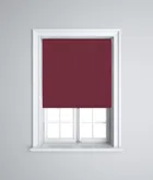 Opaque Burgunday 1 83m 230v Relay Operated Electric Roller Blinds