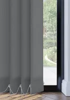 Grey Twill Vertical Blind