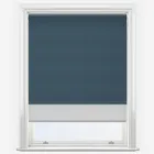 Double Roller Supreme Blackout Airforce Blue & Grey Double Roller Blind