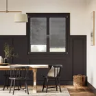 Stick On Essence Slate Grey L-shaped Venetian Blind - 25mm Slat