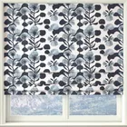Linda Barker Evergreen Flower Woven Made To Measure Roman Blind Blue