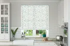 Gardenia Teal - Floral Pattern Roller Blind