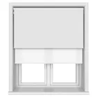 Bella Snow Motorised Double Roller Blind