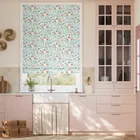 Dancing Daisies Sky Roman Blind