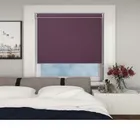 Bedtime Aubergine No Drill Roller Blind
