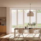 Bifold Adapt Duoshade Frost White Pleated Blind