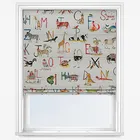 Animal Alphabet Paintbox Roman Blind