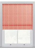 Orla Kiely Linear Stem Bubblegum Roman Blinds