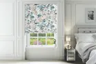 Spring Blue - Floral Pattern Roman Blind
