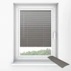 0950 Brushed Steel Perfect Fit Venetian Blinds