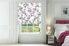 Sara Miller Bamboo White - Designer Floral Roman Blind