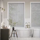 Rigid Pvc Tokyo Silver Blackout Vertical Blind