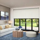 Zenith Xl White Extra Wide Electric Roller Blinds